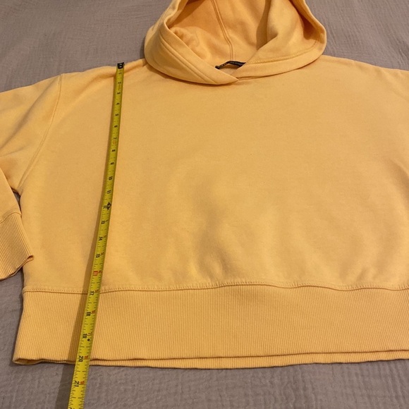 Zara cotton blend crop hoodie . Size M. Style 3199/626/643 - Picture 6 of 8